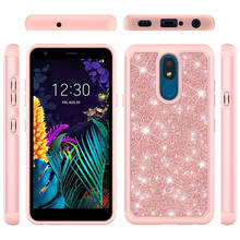 Capa de silicone com glitter para lg k30 2019 x320, à prova de choque, capa protetora para celular, proteção de tela 2024 - compre barato