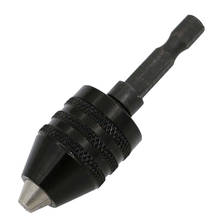 1/4 Inch Hex Shank Keyless Drill Chuck Quick Change Adapter Converter 0.3-6.5MM (Black) 2024 - buy cheap