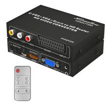 Hdthings-conversor comutador, compatível com hdmi, vídeo + rca + scart para hdmi, placa de extensão 2024 - compre barato