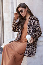 2020 Winter Women Leopard Long Coat Jacket Casual High Quality Warm Long Sleeve Overcoat Fashion Long Coats Dropshipping 2024 - buy cheap