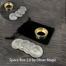 Caja espacial 2,0 de Oliver Magic Stage Close Up, caja misteriosa de Magia, Magia, Mentslism, ilusión, accesorios, moneda, Magia 2024 - compra barato