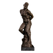 Shouting Nude Man Bronze Statue Abstract Naked Sculpture Male Art Gallery Studio Decoration 2024 - buy cheap