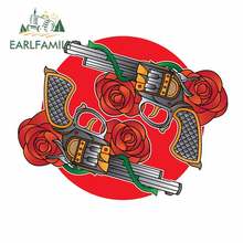 EARLFAMILY-pegatinas para pistola y decoración de rosas, para maletero y coche, aire acondicionado, adecuado para GTR EVO SX, protector solar, 13cm x 10,5 cm 2024 - compra barato