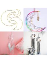 Lua de metal artesanato aros sonho apanhador anéis para diy dreamcatchers grinaldas macrame 2024 - compre barato