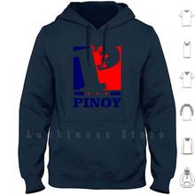 Pinoy-p-sudaderas con capucha de manga larga, ropa para Parte Superior Femenina, con estampado de patriota Local, ideal para Pinoy 2024 - compra barato