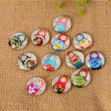 Cute Mini Doll Round Flatback Glass Mosaic Dome Cabochons Gems for Jewelry Making Handcrafts 2024 - buy cheap