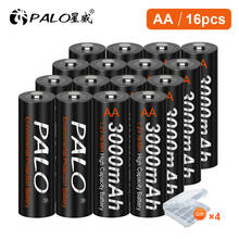 PALO 100% оригинальный 1,2 V NiMH AA перезаряжаемый Батарея для фонари тормоза компьютеры дистанционного Управление игрушка батареи 2024 - купить недорого