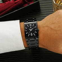 Relógio de quartzo para homens 2021 wwoor, relógio de pulso impermeável com data preta luxuosa de aço inoxidável 2024 - compre barato