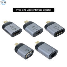 YuXi-Adaptador USB tipo C a HDMI/DP/mini DP/VGA/RJ45, convertidor de vídeo HD 4K 60Hz para MacBook, Huawei Mate 30, Xiaomi, USB-C 2024 - compra barato