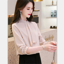 2020 spring and autumn new female fashion Korean long-sleeved chiffon shirt tide 2024 - buy cheap
