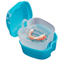 New Denture Bath Box with Hanging Net Container 1PC Convenient Case Dental False Teeth Storage Box 1126#30 2024 - buy cheap