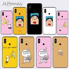 Memes capa de celular com desenho animado, capa de celular preta banana engraçada com desenho animado para xiaomi redmi 4x5 plus 6a 7 7a 8 mi8 8lite 9 note 4 5 7 8 pro 2024 - compre barato