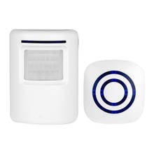 À prova dwireless água sem fio campainha digital com sensor pir detector infravermelho campainha da porta de alarme indução segurança em casa mayitr 2024 - compre barato