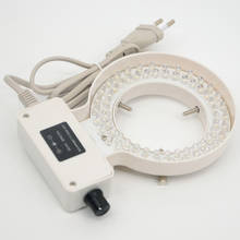 FYSCOPE-Anillo de luz LED de 70mm de diámetro interior, lámpara de anillo blanca de 64 uds, con adaptador para microscopio ESTÉREO 2024 - compra barato
