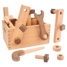 Деревянный Детский многофункциональный инструмент для ремонта, настольный винтовой винт, набор инструментов для разборки, обучающие игрушки 2024 - купить недорого