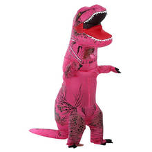 Взрослый детский надувной костюм динозавра T REX, женские и мужские костюмы динозавра, нарядное платье на Хэллоуин, карнавальный костюм 2024 - купить недорого