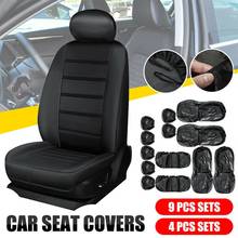 Universal Car Seat Covers Front & Rear Head Rests Full Set Auto Seat Cover 2024 - buy cheap