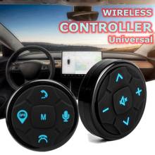 Controle universal para carro com 10 teclas, sem fio, música, dvd, navegação gps, rádio, controle remoto, botão 2024 - compre barato