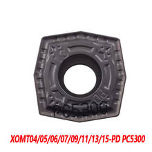 XOMT-cuchillas de inserción de carburo CNC, accesorio de importación coreana eficiente, XOMT040204 PC5300 100% 050204 07T205 060204 11T306 090305 15M508, 130406 2024 - compra barato