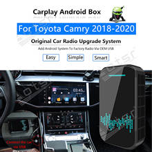 For Toyota Camry 2018 - 2020 Car Multimedia Player Android System Mirror Link Navi GPS Map Apple Carplay Wireless Dongle Ai Box 2024 - buy cheap