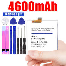 New 4600mah Mobile Phone Battery Bt43c for Meizu M2 Mini Meilan Replacement 2024 - buy cheap