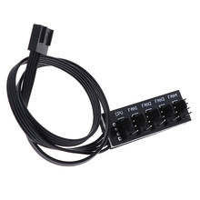 Cable de alimentación Hub Splitter adaptador 40cm 1 a 5 4 pines TX4 PWM CPU enfriador/caja/Chasis ventilador de refrigeración 2024 - compra barato