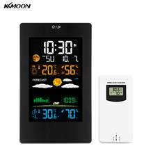 KKMOON-termómetro Digital para exteriores, Monitor higrómetro, Estación Meteorológica Inalámbrica, Forecaster con alarma, retroiluminación 2024 - compra barato
