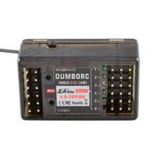 Dumborc x6dcg 2.4g 6ch servomotor e controle de motor, receptor com giroscópio para x6, transmissor de carro e barco 2024 - compre barato