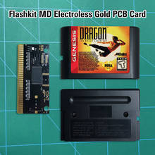 Dragão the bruce lee story-flashkit md electroless ouro pcb cartão 16 bit md cartucho de jogos para megadrive genesis console 2024 - compre barato