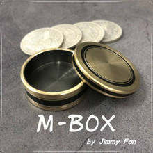 M-BOX от Jimmy Fan (Morgan Size), коробка для монет Okito, волшебные трюки для монет, проникают в волшебство волшебника, закрывают иллюзии 2024 - купить недорого