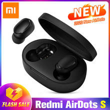 Redmi Xiaomi Airdots TWS bluetooth наушники беспроводные 5,0 AI управляемая игровая гарнитура с микрофоном шумоподавление обновление AirDots S 2024 - купить недорого