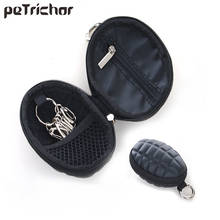 Multifunctional Grenade Shaped Style  Car Key Wallets PU Leather Hand Zipper Coin Purse Pouch Bag Keychain Holder Case Hot 2024 - buy cheap