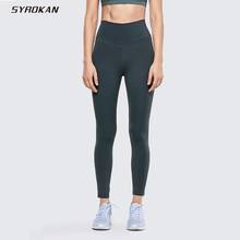 SYROKAN женские Naked Feeling I Высокая талия обтягивающие штаны для йоги тренировочные леггинсы-25 дюймов 2024 - купить недорого