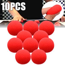 Bolas de esponja super macias, bolas de esponja de fechamento, truque de mágica de rua, para festas de palco, adereços de truques de 4.5cm, brinquedos com 10 peças 2024 - compre barato