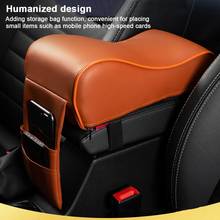 Soft and Comfortable Leather Memory Foam Driver Arm Pad Brown Car Armrest Leather Car Booster Pad Center Armrest 2024 - buy cheap