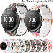 Pulseira de relógio de 22mm, pulseira de relógio inteligente para xiaomi haylou solar ls05, pulseira de substituição de silicone para garmin vivoactive 4, pulseira esportiva 2024 - compre barato