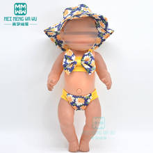 Doll clothes for 43 cm toy new born doll Swimsuit with suspenders, Bikini 2024 - buy cheap