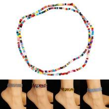 1pc Bohemia Style Anklet Multipurpose Beaded Bracelet Ankle Chain Belly Chain For Women Girls Jewelry Accessories Beach Travel 2024 - buy cheap