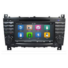 Sistema de navegação para autos, 2 din, com dvd, gps e rádio com som estéreo, para mercedes benz 2024 - compre barato