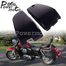 Tampas de proteção de plástico abs cromado/preto, tampa lateral de bateria de motocicleta para kawasaki vulcan vn1500 vn 1500, acessórios nomad clássicos 2024 - compre barato