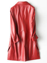 2020 куртка из натуральной кожи, осенне-зимняя женская куртка из натуральной овечьей кожи, женский длинный Тренч, пальто Chaqueta Mujer MY 2024 - купить недорого