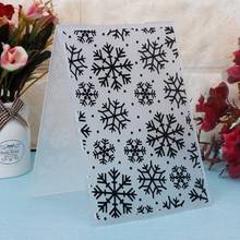 Plastic Embossing Folder Template For DIY Scrapbook Photo Album Card Paper Craft Christmas Snowflake 2024 - buy cheap