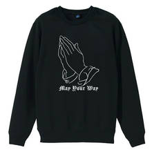 Gothic May Your Way Praying Hands Girl Woman Women Crew Neck Sweatshirt Couple Clothes Teenager Pullover Fleece ZIIART 2024 - buy cheap