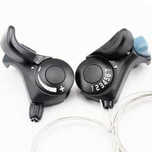 1 Pair Bicycle 3x7 Speed Shift-Lever Thumb Gear Shifters for Road Folding Bike Mountain Bike Shifter Trekking Bicycle Shifting 2024 - buy cheap