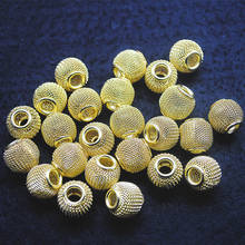 100pcs Loose European Beads Metal Golden Colors With Big Hole 12mm Inner Hole 5mm For Charms WomenS Bracelets Making Accessories 2024 - buy cheap