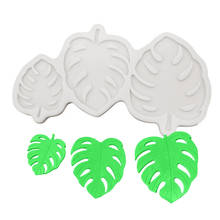 Forma de silicone monstera deliciosa, utensílios de decoração para bolo, sorvete, chocolate, fondant 2024 - compre barato