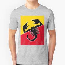 Abarth-Camiseta de algodón con estampado de escorpión para hombre, ropa fresca, Abarth Scorpion Symbol Cars, Italia, Fiat, deportes de carreras, clásico, 500 2024 - compra barato