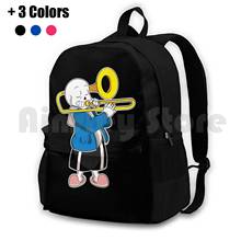 Undertale sans caminhadas ao ar livre mochila equitação escalada esportes saco ataque impressionante ossos irmãos bits volta bonito personagens legais 2024 - compre barato