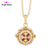 Angel Bola Stainless Steel Perfume Cross Pendant & Necklace Jewelry For Women Aromatherapy Oil Cage Pendant Locket 2024 - buy cheap