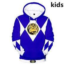 3 a 14 anos crianças hoodies poderoso morphin 3d impresso moletom com capuz meninos meninas harajuku jaqueta casaco crianças roupas 2024 - compre barato